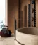 Смеситель для раковины Gessi Perle напольный, с металлическим вентилем Matte Greige