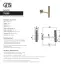Смеситель для раковины Gessi INCASTRI 75288-726 (Настенный, Однорычажный)