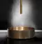 Излив для раковины Gessi316, потолочный, длина под заказ 150-1900 мм, для смесителя удаленного управления, цвет Black Metal Brushed PVD