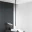 Излив для раковины Gessi316, потолочный, длина под заказ 150-1900 мм, для смесителя удаленного управления, цвет Black Metal Brushed PVD