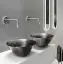 Смеситель для раковины Gessi Goccia, встраиваемый, однорычажный, излив 250 мм, без донного клапана, внешняя часть, цвет Black Metal GHRC