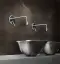 Смеситель для раковины Gessi Goccia, встраиваемый, однорычажный, излив 250 мм, без донного клапана, внешняя часть, цвет Black Metal GHRC