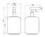 Дозатор Gessi Goccia, настольный, цвет White/Copper GHRC