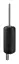 Ёршик Gessi Goccia Accessories, настенный, 103х100 мм, цвет Black Metal Br. GHRC