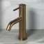 Bossini Teo M Смеситель для раковины, 1 отв., с донным клапаном, цвет: Brushed bronze matt