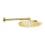 Bossini Cosmo Верхний душ Ø28см., настенный, 1 режим, цвет: Brushed Gold PVD