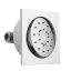 Bossini Cubic Reg Форсунка для душа 10х10см., настенная, поворотная, цвет: хром
