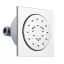 Bossini Cubic Reg Форсунка для душа 10х10см., настенная, поворотная, цвет: хром