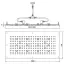 BOSSINI DREAM-XL RECTANGULAR Верхний душ 1000 x 500 мм, с 12 LED (белый), блок питания/управления, цвет: хром