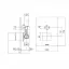 Bossini Cube Смеситель для душа, встраиваемый, 2 выхода , цвет: золото