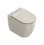 Catalano Sfera Унитаз напольный 54x35см, безободковый, смыв Tornado, покрытие Twinglaze+, цвет: Sabbia Satinato