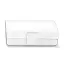 Decor Walther Nappa UTBD Коробка универсальная, с крышкой, натуральная кожа, цвет: белый
