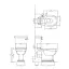 Devon&Devon Westminster Унитаз моноблок 64x36,5 cм, горизонтальный выпуск, с бачком, цвет: белый/золото