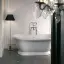 Devon&Devon Aurora Ванна из минерального литья отдельностоящая 171x87xh70,5cм , цвет: белый с сифоном цвет хром