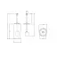 Devon&Devon First Class Ершик напольный, цвет: бронза