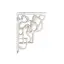 Devon&Devon Westminster/New Etoile/Etoile Декоративные скобы (12хh25,5 см) для высокого бачка (в комплекте пара), цвет: белый