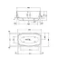 Duravit Aurena Ванна свободностоящая 160x90см., из материала DuroCast Plus, ,цвет: белый матовый