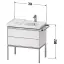 Duravit Aurena Тумба подвесная под раковину 78.4x80.2x49.2см., цвет: Таупе шелковисто-матовый/мраморная структура