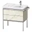 Duravit Aurena Тумба подвесная под раковину 78.4x80.2x49.2см., цвет: Таупе шелковисто-матовый/мраморная структура