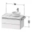 Duravit Aurena Тумба подвесная под раковину 78.4x80.2x49.2см, цвет: графит матовый/шпон черное дерево