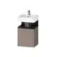 Duravit Qatego Тумба для раковины 44х35см., подвесная, петли справа, цвет: базальт матовый