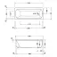 Duravit Qatego Ванна 170х70см., встраиваемая, акриловая, цвет: белый