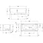 Duravit Vitrium Ванна пристенная 180x80см, с ножками, с2 наклонами для спины, прямоугольная, цвет: белый