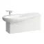 Laufen Alessi One Тумба подвесная 99х32см, с раковиной, слив слева, цвет: белый матовый