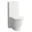 Laufen New Classic Унитаз моноблок безободковый 70х37х44см, выпуск универсальный, цвет: белый