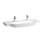 Laufen New Classic Раковина 120х48х16.5 см, 2 отв., накладная, без перелива, цвет: белый