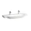 Laufen New Classic Раковина 120х48х16.5 см, 2 отв., накладная, без перелива, цвет: белый LCC
