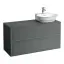 Laufen New Classic Тумба с раковиной, DX, 117.5х45.5х60см, 2 ящика, подвесная, цвет: серый
