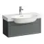 Laufen New Classic Тумба с раковиной, 77.5x31.5x34.5см, 1 ящик, подвесная, цвет: серый