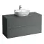 Laufen New Classic Тумба с раковиной, 117.5x45.5x60см, 2 ящика, подвесная, цвет: серый