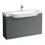 Laufen New Classic Тумба с раковиной, 117.5х31.5х67.5см, 2 ящика, подвесная, цвет: серый