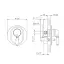 Nicolazzi El Capitan Встраиваемый смеситель для душа с переключением, 2 источника, цвет: хром