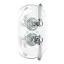 Nicolazzi Petit Mont Blanc Встраиваемый смеситель, 3/4” с запорным вентилем, цвет: хром, ручки Petit Mont Blanc