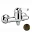 Nicolazzi P.m. Blanc Смеситель для душа однорычажный, вывод снизу 1/2", ручки белая керамика, цвет: тёмная бронза