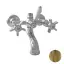 Nicolazzi Dames Anglaises Смеситель для ванны, на 2 отв, с переключателем ванна/душ, вывод сверху 3/4, цвет: Bronze Plated