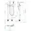 Напольный смеситель THG Marcel U3R-6508S