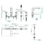 Смеситель для ванны THG Marcel U3R-1132SG