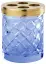 Стакан Cristal&Bronze CRISTAL TAILLE “LOSANGE” CISELÉ FS09C-D3-620B blue crystal/Matt Soft Gold
