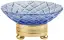 Мыльница Cristal&Bronze CRISTAL TAILLE “LOSANGE” CISELÉ FS09C-D3-601B blue crystal/Matt Soft Gold