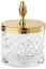 Контейнер d.11*h15 Clear crystal/Polished Soft Gold C13