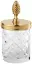 Контейнер d.8*h15 Clear crystal/Polished Soft Gold C13