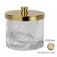 Контейнер для ватных дисков/палочек Cristal&Bronze INFINI FS14-C13-623 хрусталь/Polished Soft Gold