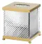 Контейнер для салфеток Cristal&Bronze INFINI FS14-D1-651 прозрачный хрусталь/золото
