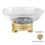 Мыльница Cristal&Bronze CRISTALLIN CISELÉ FS06C-D3-601 прозрачный хрусталь/Matt Soft Gold