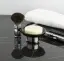 Мыльница Cristal&Bronze OBSIDIENNE LISSE FS11P-A1-601 Obsidienne lisse/POLISHED CHROME