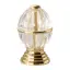 Запорный вентиль набортный 1/2", горячий, влево Polished Soft Gold/прозрачный кристалл